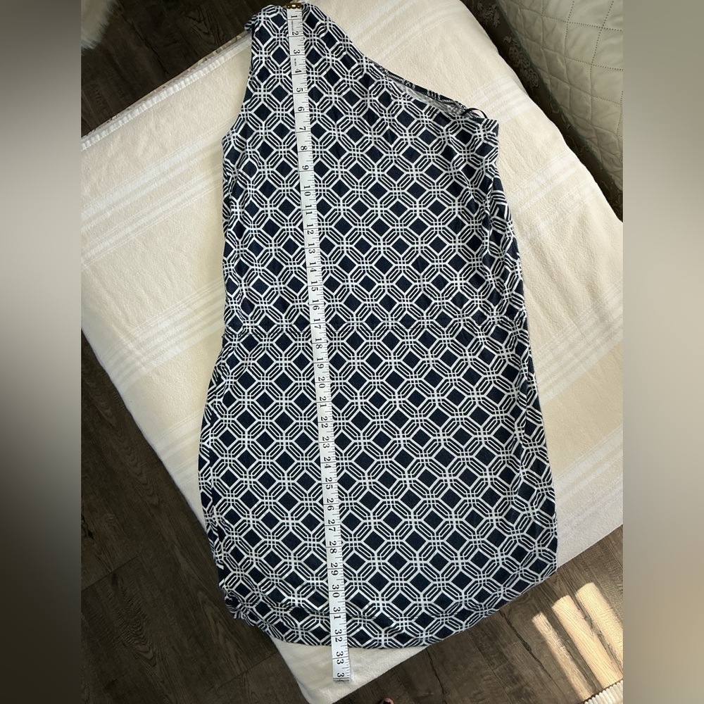 Banana Republic Navy and White Geometric Dress - Picture 6 of 7